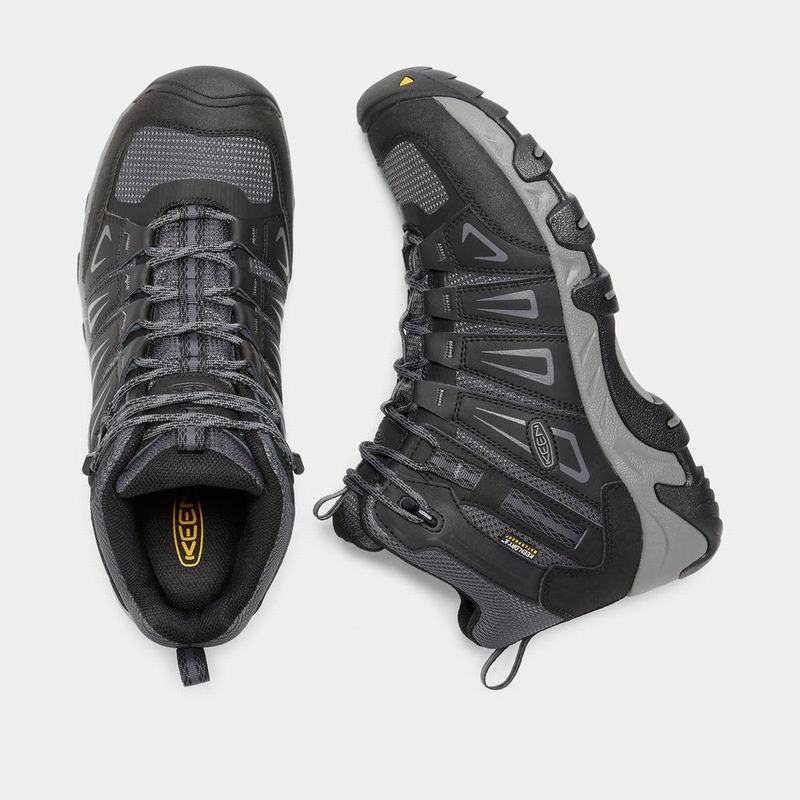 Keen Oakridge Waterproof Mid - Erkek Trekking Bot - Lacivert - Türkiye (274680BDO)